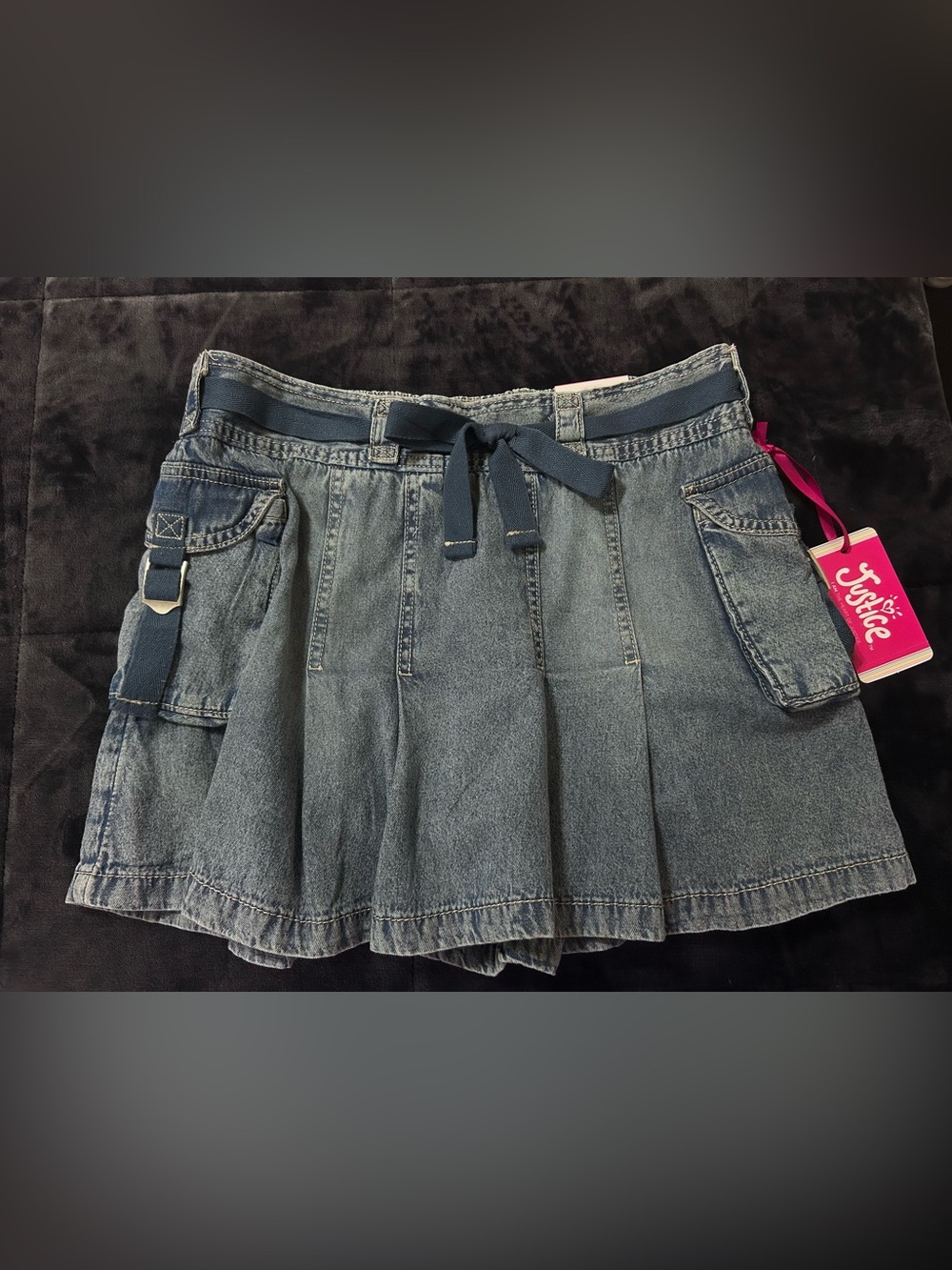 Justice Girls Denim Skirt, Medium Wash